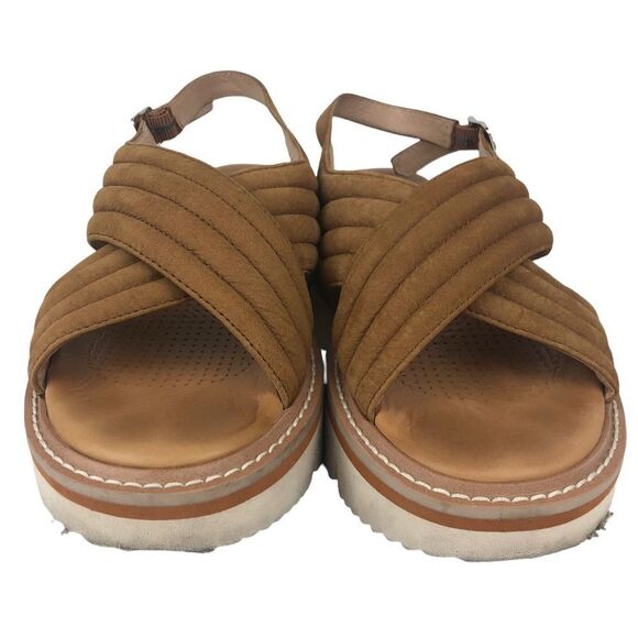 Corso Como Lana tan leather platform sandals size 8 - Picture 4 of 11